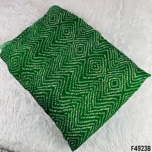 Leheriya Print Chinon Chiffon Fabric-F4923